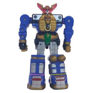 Vintage 1996 Power Rangers Zeo Blue Battlezord 5.5" Figure Sword Incomplete